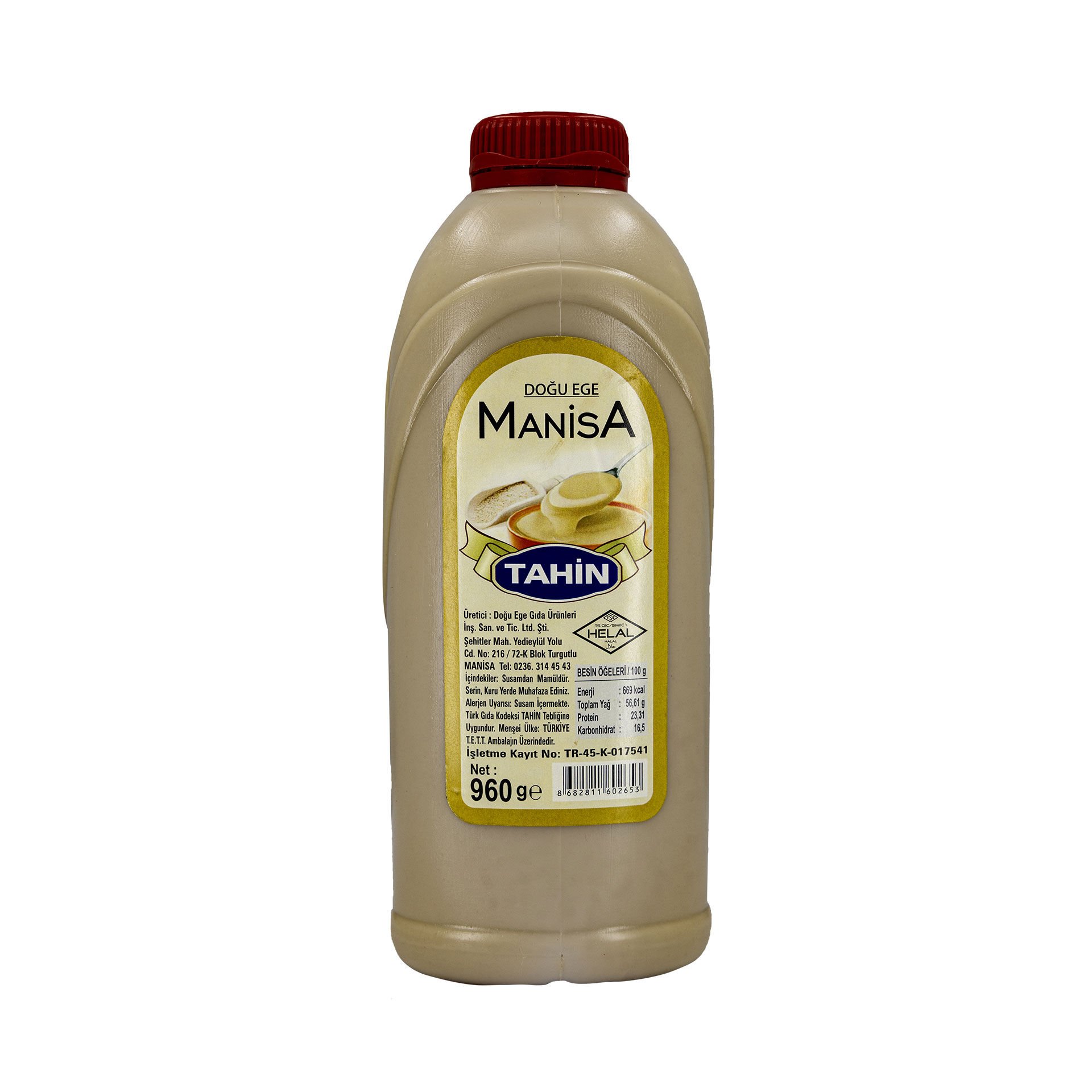 1 KOLİ (12 Adet) DOĞU EGE MANİSA TAHİN Net 960 g