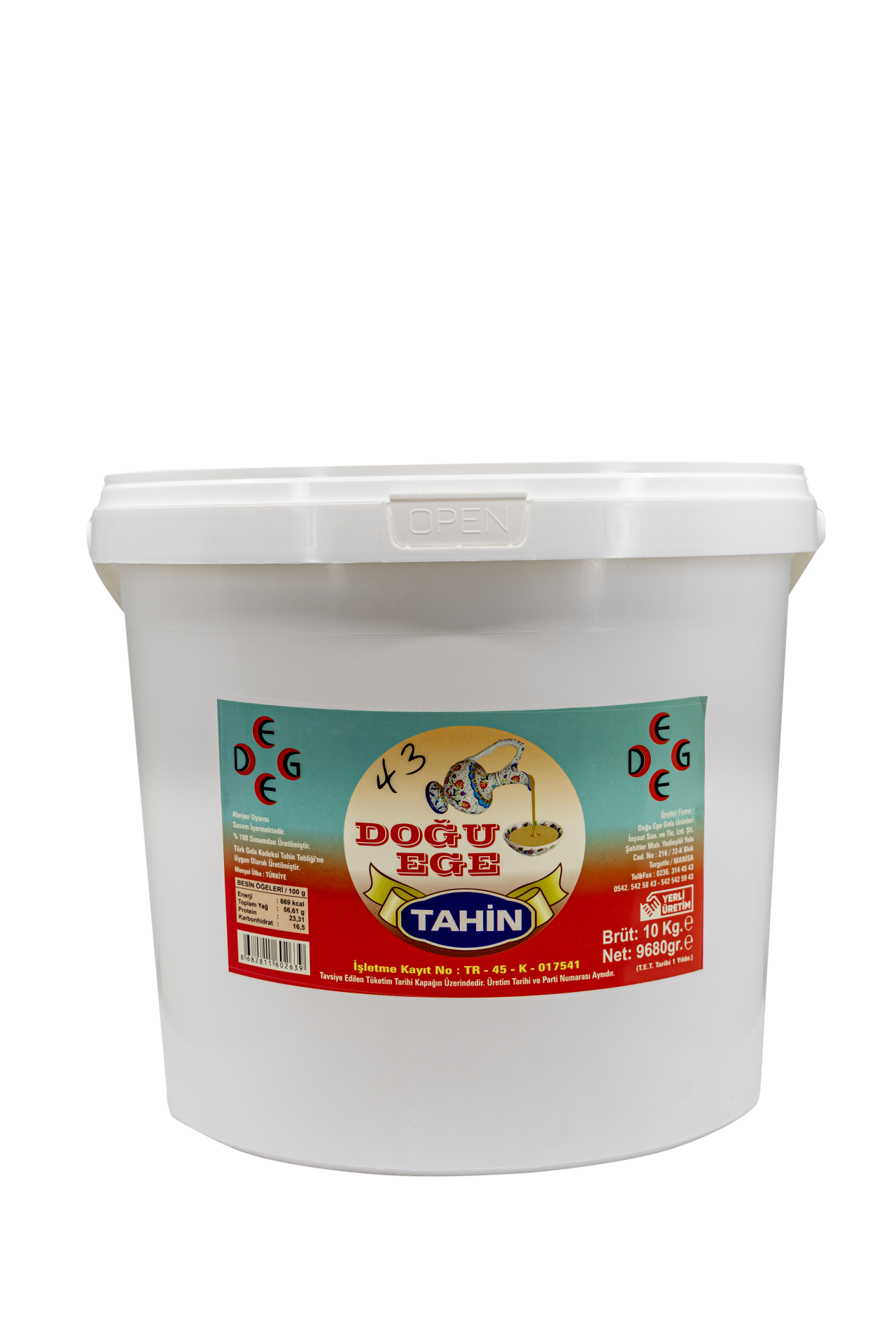 DOĞU EGE TAHİN Brüt 10 Kg