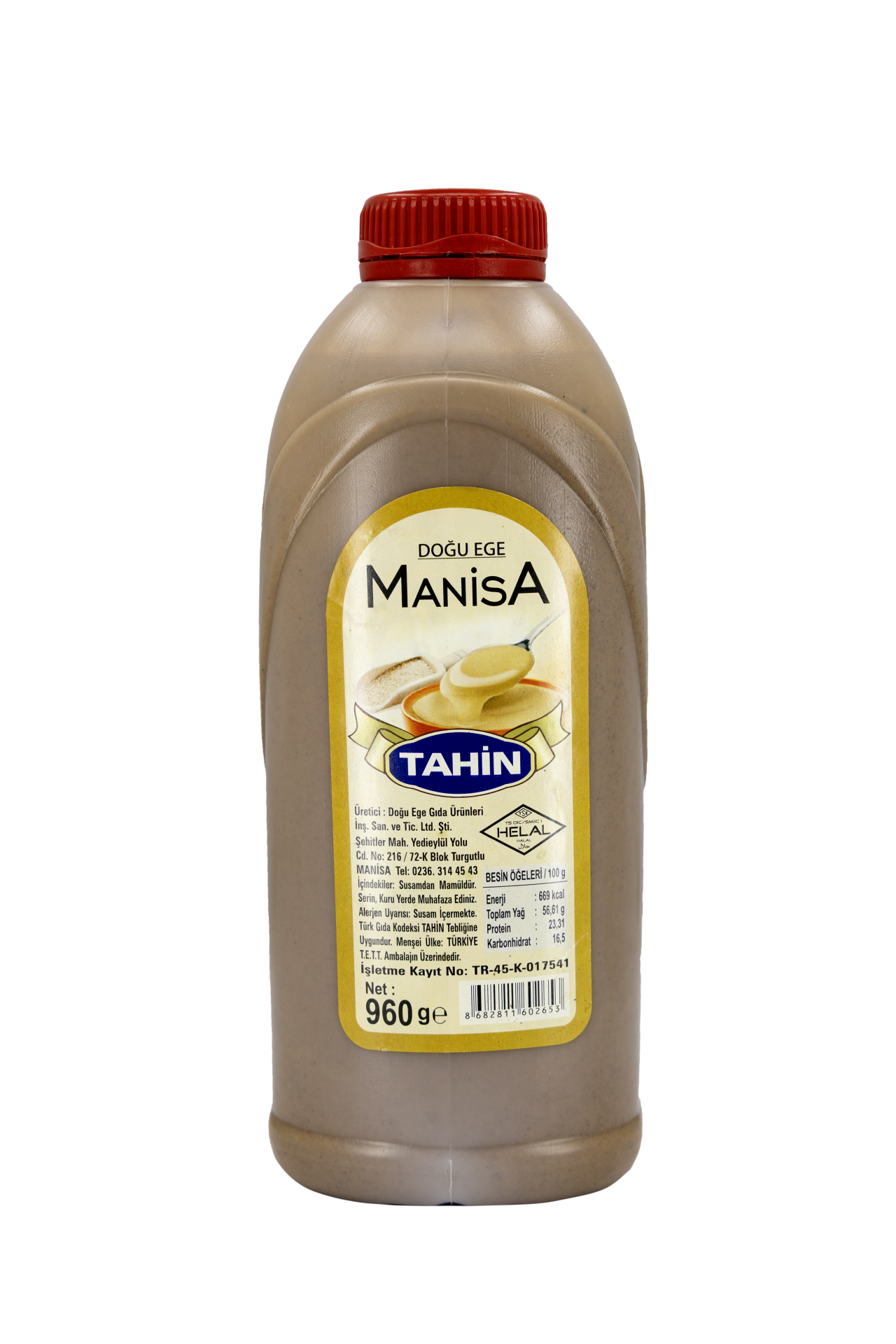 DOĞU EGE MANİSA TAHİN (ÇİFTE KAVRULMUŞ) Net 960 g