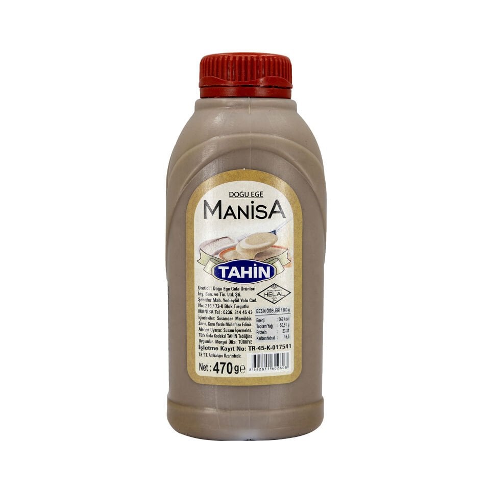 1 KOLİ (12 ADET) DOĞU EGE MANİSA TAHİN (ÇİFTE KAVRULMUŞ) Net 470 g