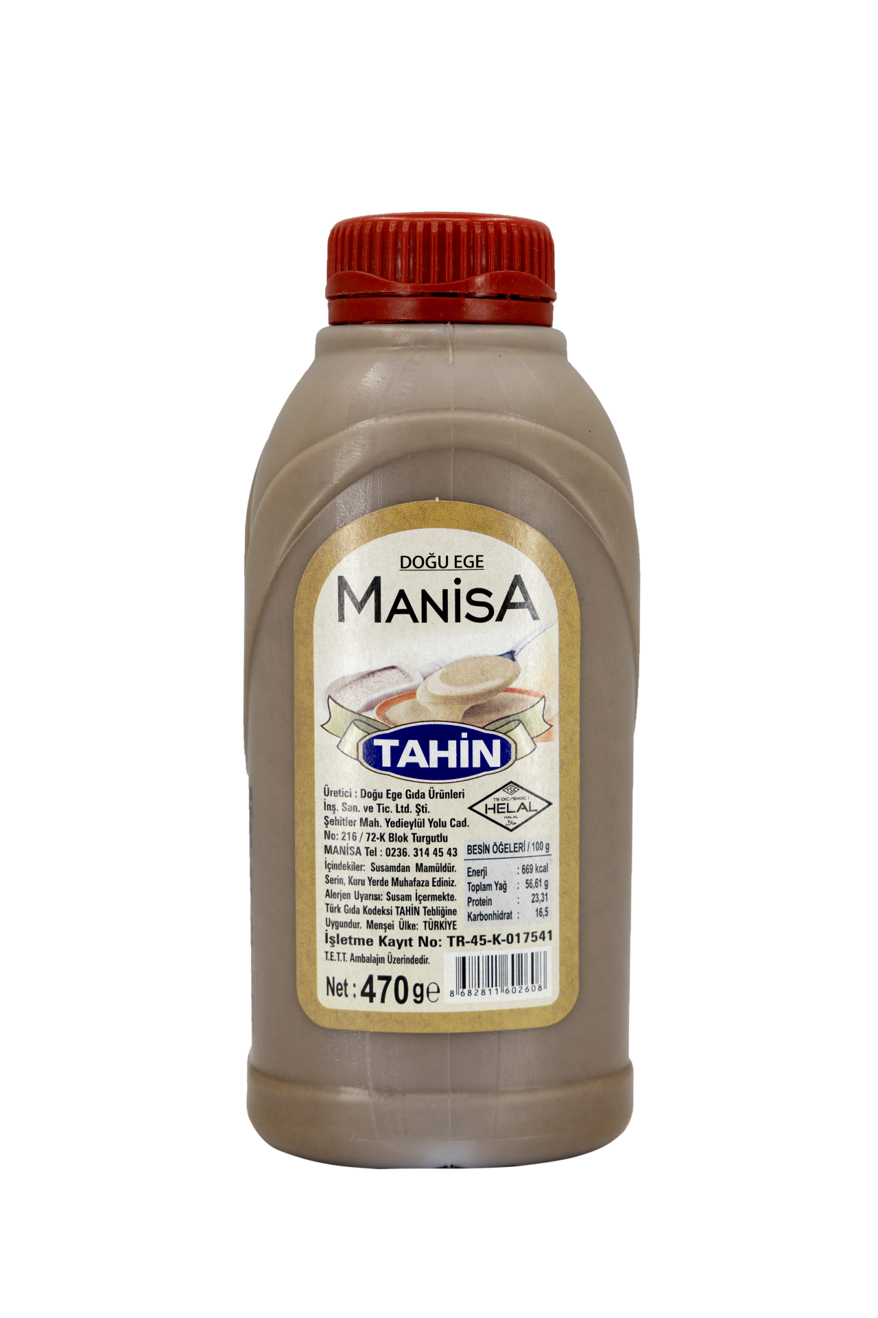 1 KOLİ (12 ADET) DOĞU EGE MANİSA TAHİN (ÇİFTE KAVRULMUŞ) Net 470 g